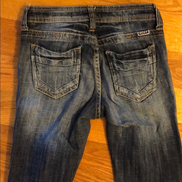 Roxy distressed denim jeans size 1 - Picture 3 of 4